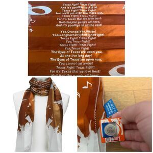 University Of Texas Fight Song Scarf New With Tags TAPS